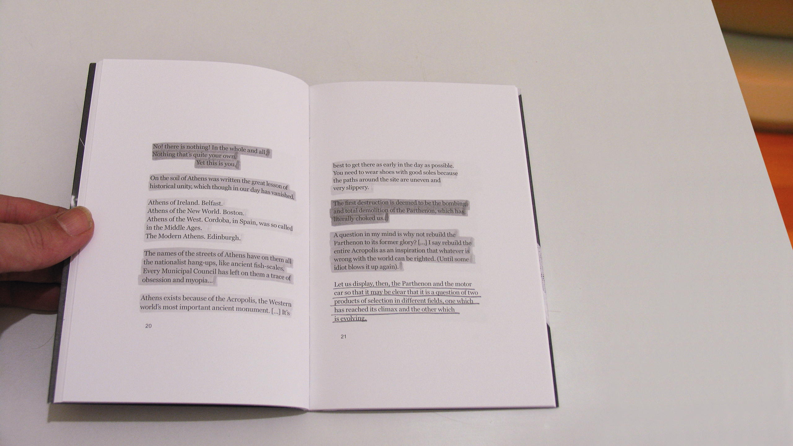 Suggestions for the Destruction of Athens – A Handbook ~ 1st Athens Biennale 2007