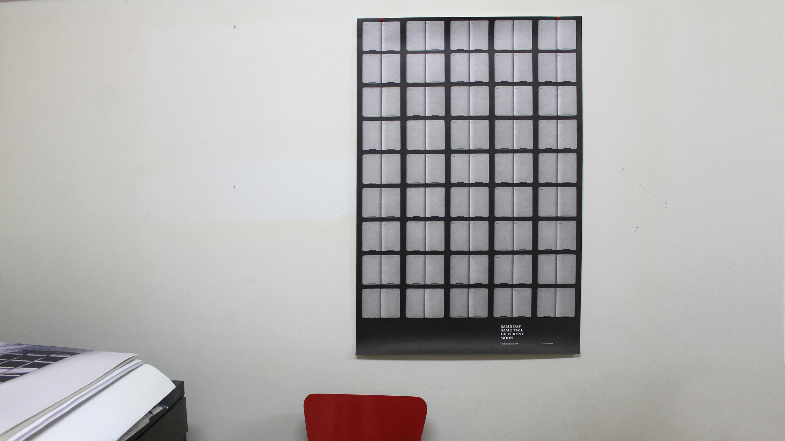 Same Day, Same Time, Different Moon ~ Wall Calendar 2010 ~ Christos Lialios